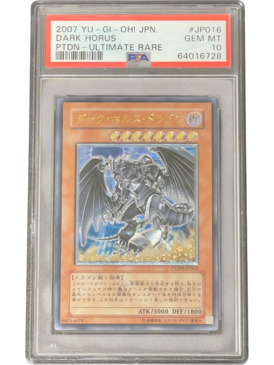 Dark Horus Dragon (PTDN-JP016 Ultimate Rare) PSA 10 (64016728) Condition A